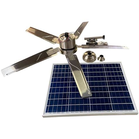 Remington Solar Outdoor Solar Powered 52 In 3 Speed Ceiling Fan In