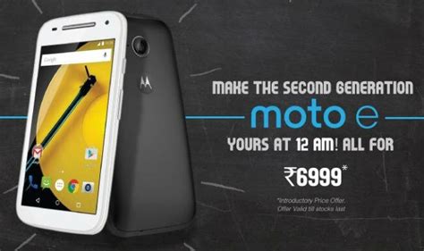 Moto E 2nd Gen Launched In India At Rs 6999 Available On Flipkart