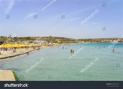 The Famous Mellieha Bay Ghadira Is Maltas Largest Sandy Beach Stock