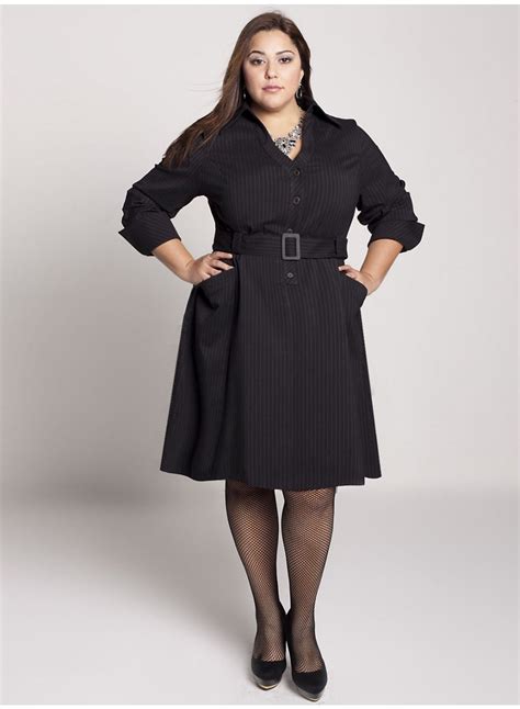 Plus Size Ceo Dress In Pinstripe By Igigi Business Professional
