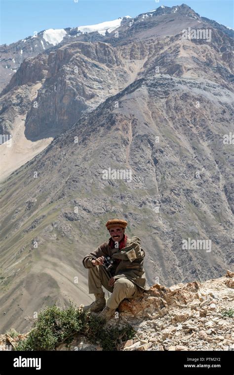 A Wakhi Man In The Mountains Of The Wakhan Corridor Of Afghanistan