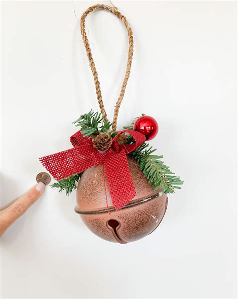 Vintage Inspired Bell Christmas Ornament Rustic Bell Etsy