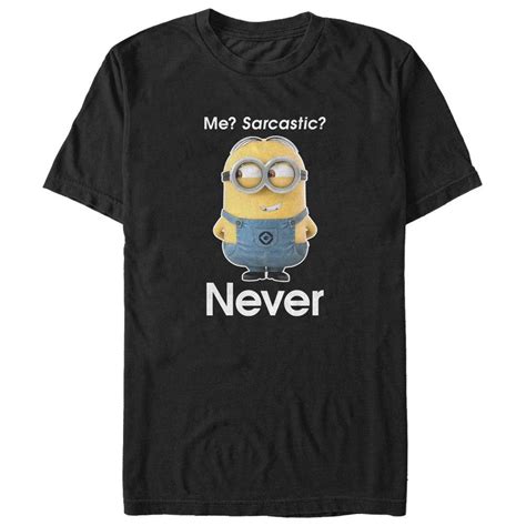 Despicable Me Mens Despicable Me Slim Fit Short Sleeve Crew Graphic Tee