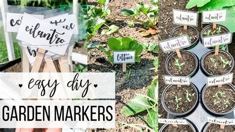 Easy Diy Garden Markers Free Printout Youtube
