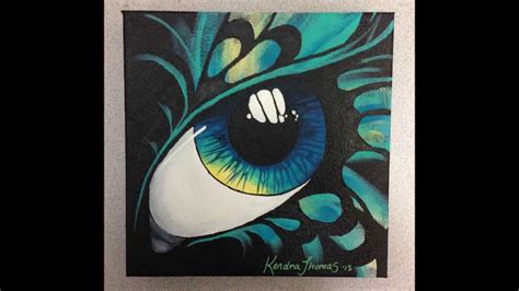 Acrylic Painting Artwork Abstract Butterfly Eye By Artist Kendra