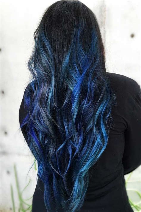 53 Tasteful Blue Black Hair Color Ideas To Try In Any Season Hair Color For Black Hair Dark