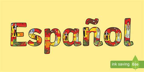 Spanish Title Display Lettering Spanish Teacher Made