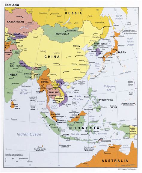 Map Of Asia With Cities World Map