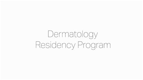 Dermatology Residency Program University Of Maryland Medical Center Youtube