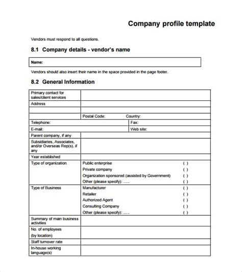 32 Free Company Profile Templates In Word Excel Pdf