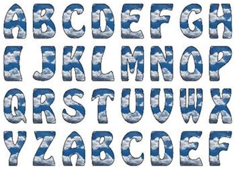Check spelling or type a new query. Cloud Display Letters (Printables) (With images) | Display ...