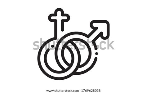 Sex Icon Gender Signs Male Female Stock Vector Royalty Free