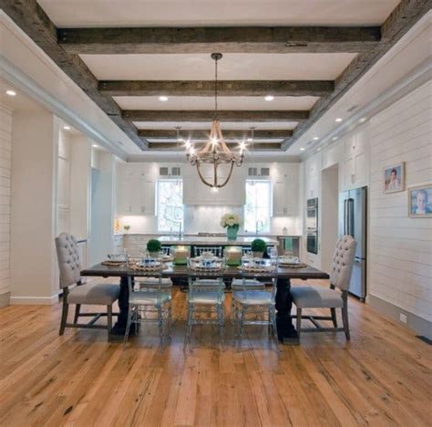 Choose from a prestained classic gray beam or the beautiful rustic ambrosia maple add a metal bracket to for a contemporary accent to your room. Top 50 Best Trey Ceiling Ideas - Overhead Interior Designs