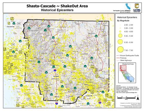 The Great California Shakeout Shasta Cascade Area