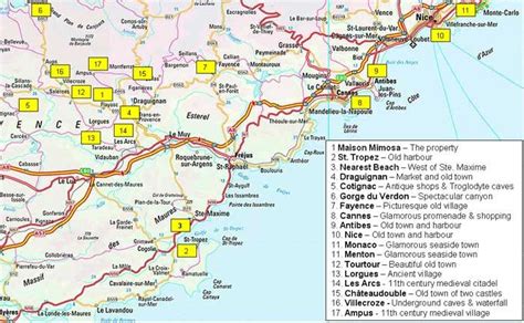 Moustiers And Les Gorges Du Verdon Provence France Map Places To