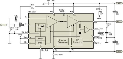 Dual Power Amplifier Using TDA7293 MOSFET IC Under Repository Circuits