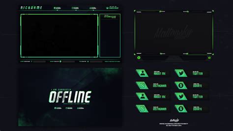 Free Twitch Stream Overlay Template 2018 6 On Behance Identidade
