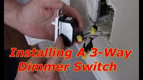 How To Replace Or Install A 3 Way Dimmer Switch Youtube