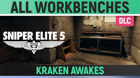 Sniper Elite 5 Kraken Awakes All Workbench Locations 🏆 Dlc 5 Youtube