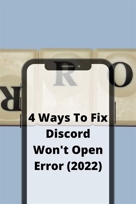 4 Ways To Fix Discord Wont Open Error 2022 Discord Fix It Error
