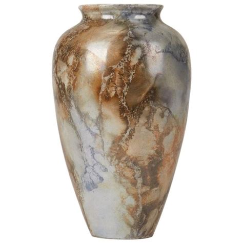 Arabia Art Deco Silver Lustreware Art Pottery Vase 1917