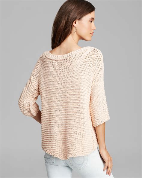 Lyst Free People Sweater Park Slope In Pink