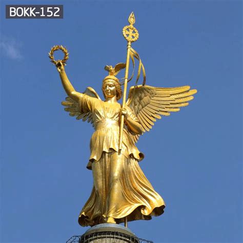 Famous Golden Goddess Winged Victory Nike Bronze Angel Statue For Sale Bokk 152 Bronzemarble