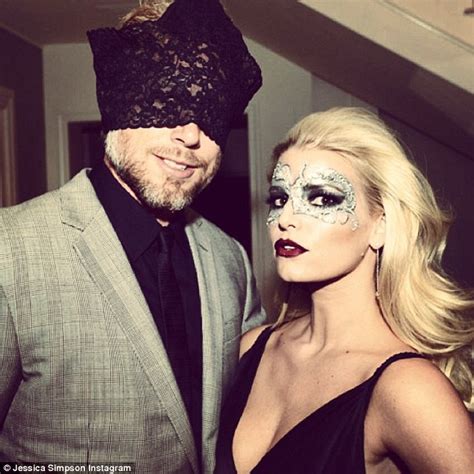 jessica simpson posts snap of husband eric johnson with underwear on his head daily mail online