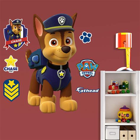 Chase Fathead Jr Wall Decal Shop Fathead® For Paw Patrol Wall Graphics