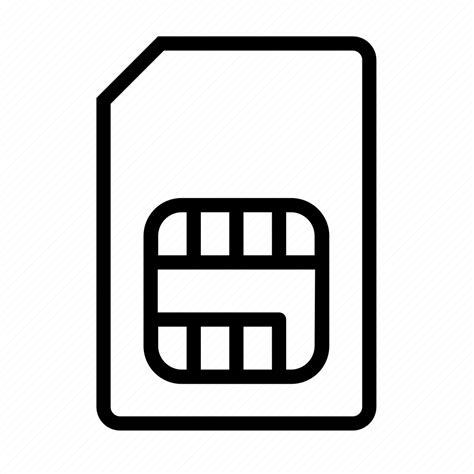 Phone Sim Sim Sim Card Mobile Phone Cellular Icon Download On