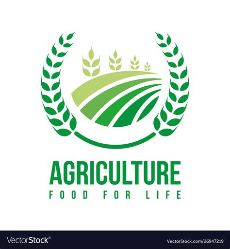 Farm Agriculture Harvest Logo Template Royalty Free Vector
