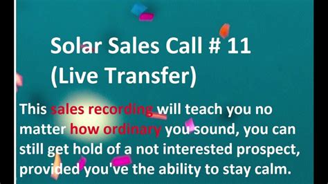 Solar sales call # 11 | Solar script | Solar training | Solar system