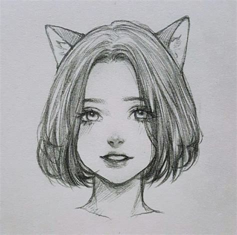 Girl Drawing Sketches Art Drawings Sketches Simple Manga Drawing