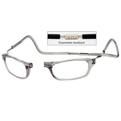 Low Vision Reading Glasses 1size Fits All Smoke Clic Readers 175x