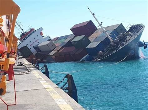 Container Ship Capsized Sank In Iranian Port Incpak