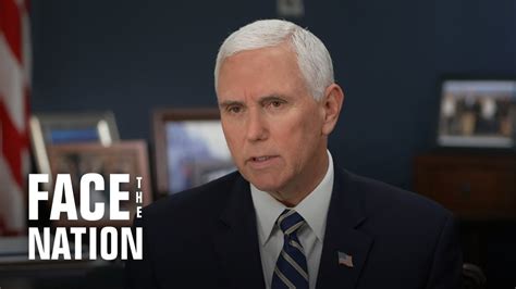 Full Interview Vice President Mike Pence On Face The Nation Youtube