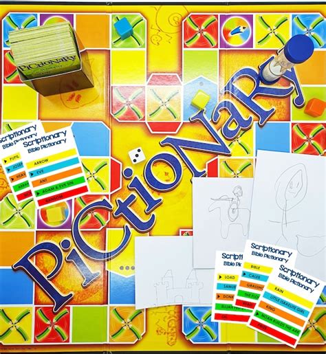 Scriptionary Bible Pictionary Game Cards Pdf Download Etsy Uk