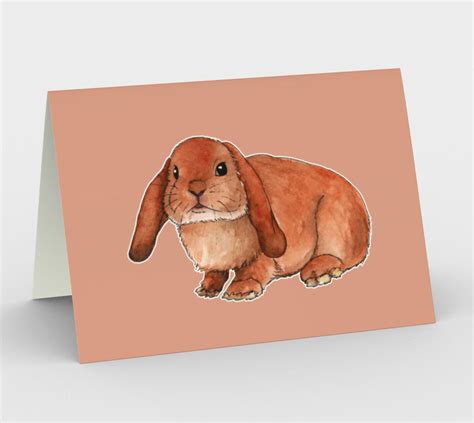Red Rabbit Ram Stationery Card Stationery Card Red Rabbit Stationery