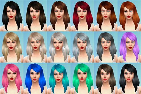 My Sims 4 Blog Default Hair Retextures By Deliriumsims