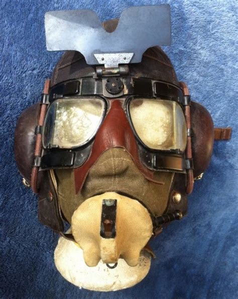 Battle Of Britain A Complete Fighter Rig Flying Helmet Goggles And Oxygen Mask Rare And Superb