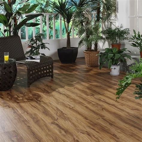 Waterproof Durable Vinyl Click System Flooring With Wood Grain Marble