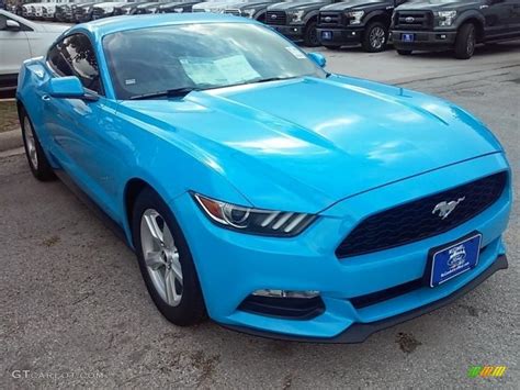 2017 Grabber Blue Ford Mustang V6 Coupe 113999321 Car