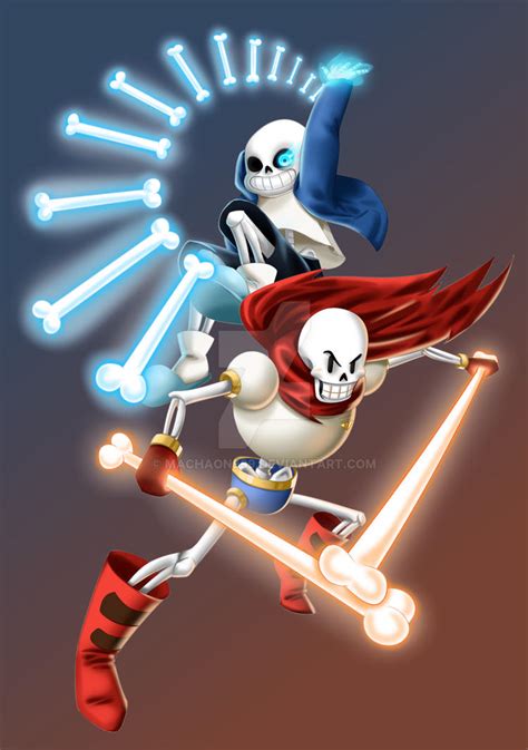 Sans And Papyrus Undertale By Machaon On Deviantart