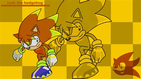 Rush The Hedgehog I Made Up Boy Sonic Fan Characters Photo 21541767