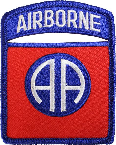 82nd Airborne Division Shield Patch Blue Border