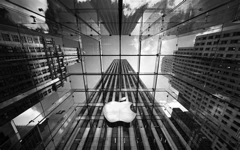 Apple In Big Apple Architecture Wallpaper Glass Building Apple Store