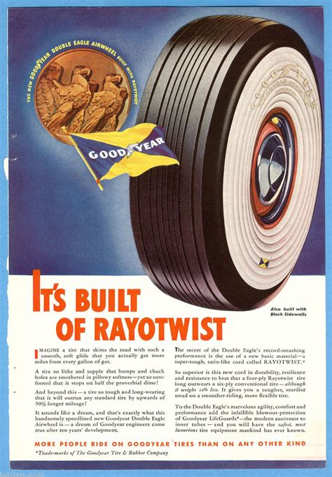 Vintage 1930s Goodyear Tires Ad Collectibles Advertisements