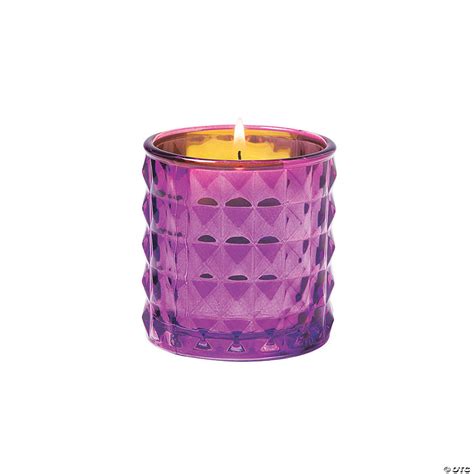Purple Distressed Votive Candle Holders Oriental Trading