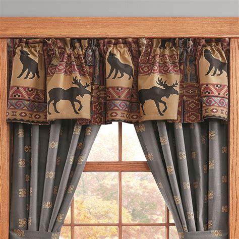 Woodland Scenic Lodge Curtains Collections Etc