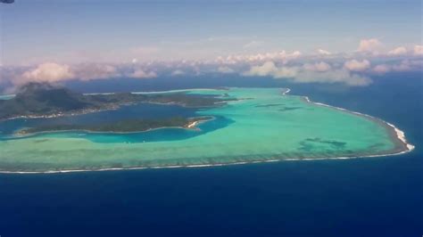 French Polynesia Landing At Bora Bora Youtube